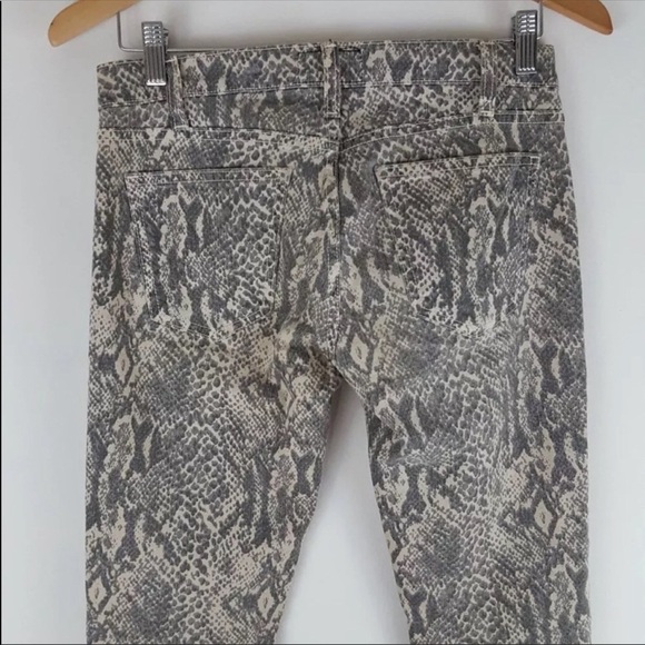 Current Elliott Skinny Snake Animal Jeans 25 - Picture 4 of 6